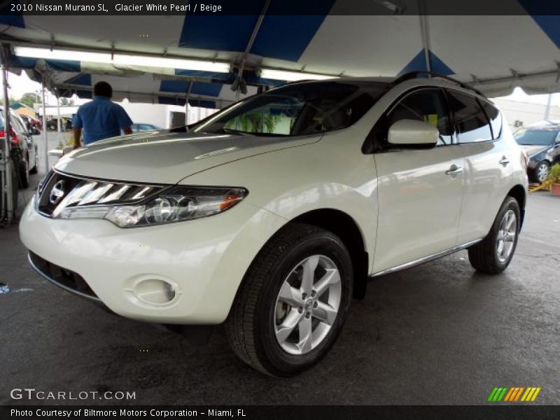 Glacier White Pearl / Beige 2010 Nissan Murano SL