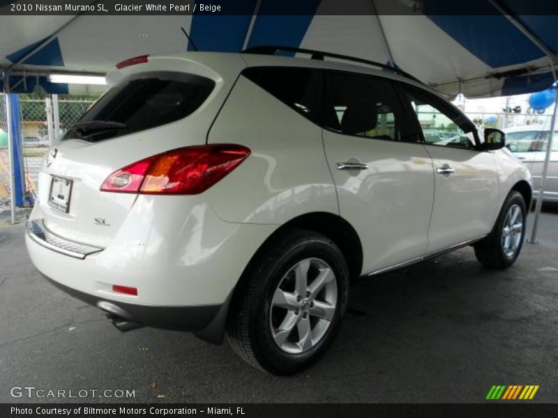 Glacier White Pearl / Beige 2010 Nissan Murano SL