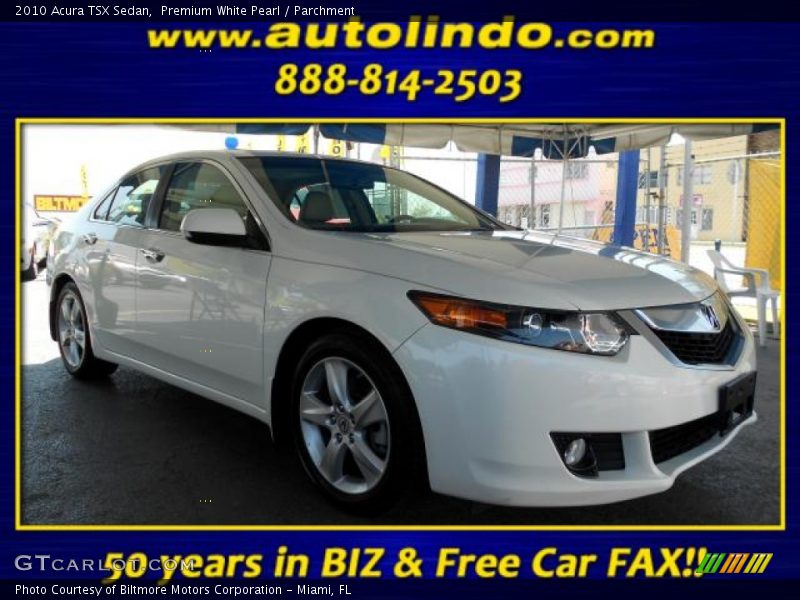 Premium White Pearl / Parchment 2010 Acura TSX Sedan