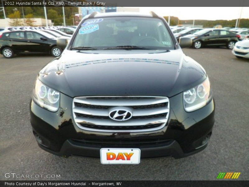 Twilight Black / Gray 2012 Hyundai Santa Fe GLS AWD