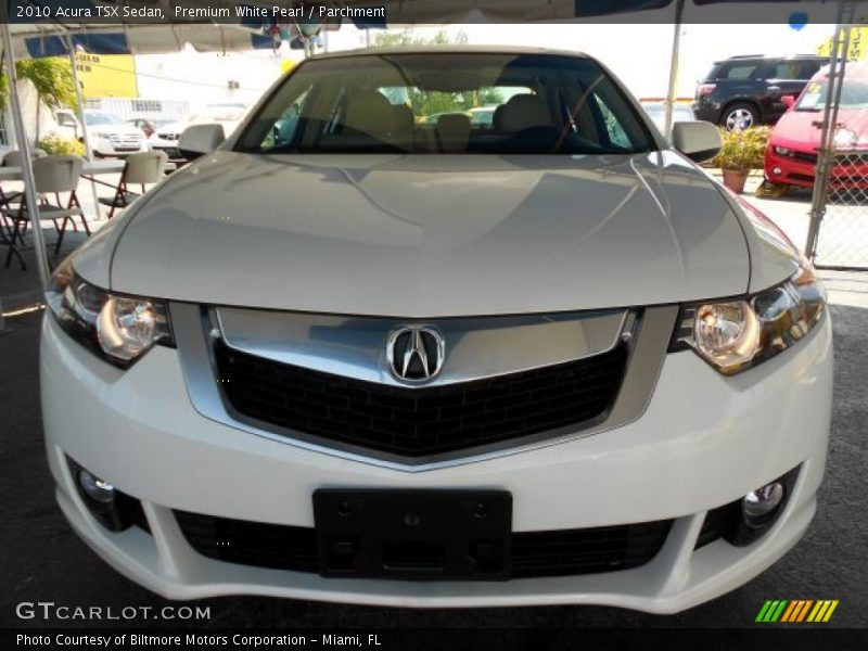 Premium White Pearl / Parchment 2010 Acura TSX Sedan