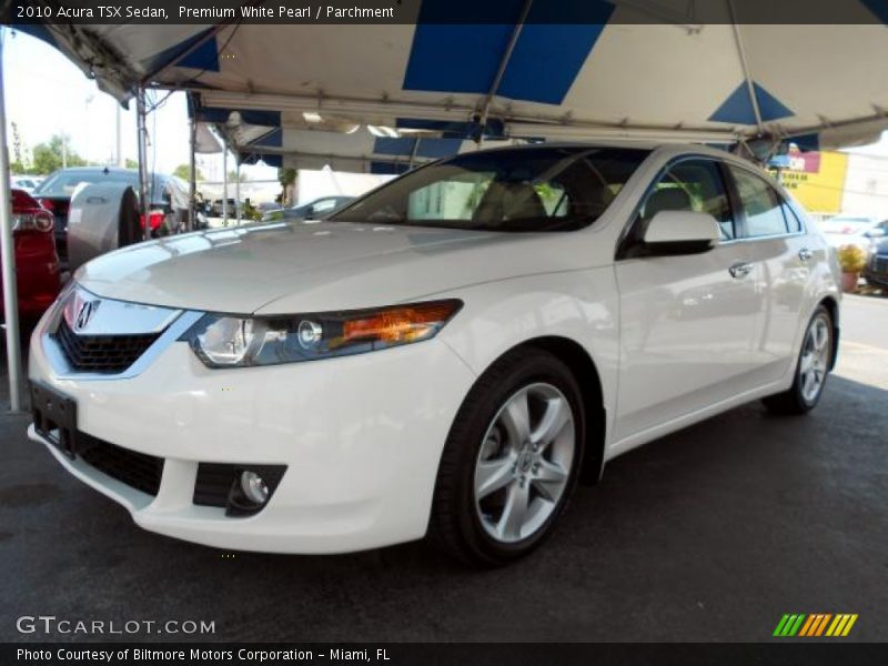 Premium White Pearl / Parchment 2010 Acura TSX Sedan