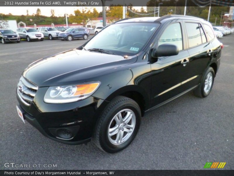 Twilight Black / Gray 2012 Hyundai Santa Fe GLS AWD