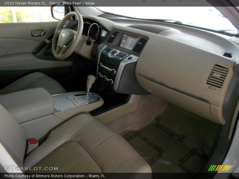 Glacier White Pearl / Beige 2010 Nissan Murano SL