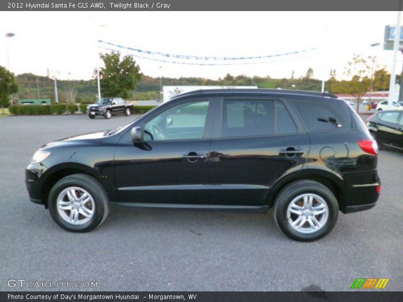 Twilight Black / Gray 2012 Hyundai Santa Fe GLS AWD