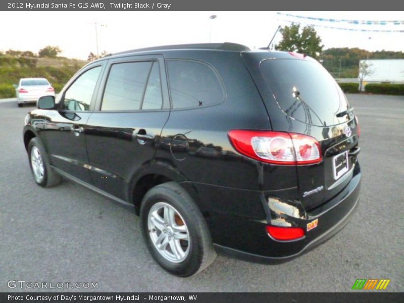 Twilight Black / Gray 2012 Hyundai Santa Fe GLS AWD
