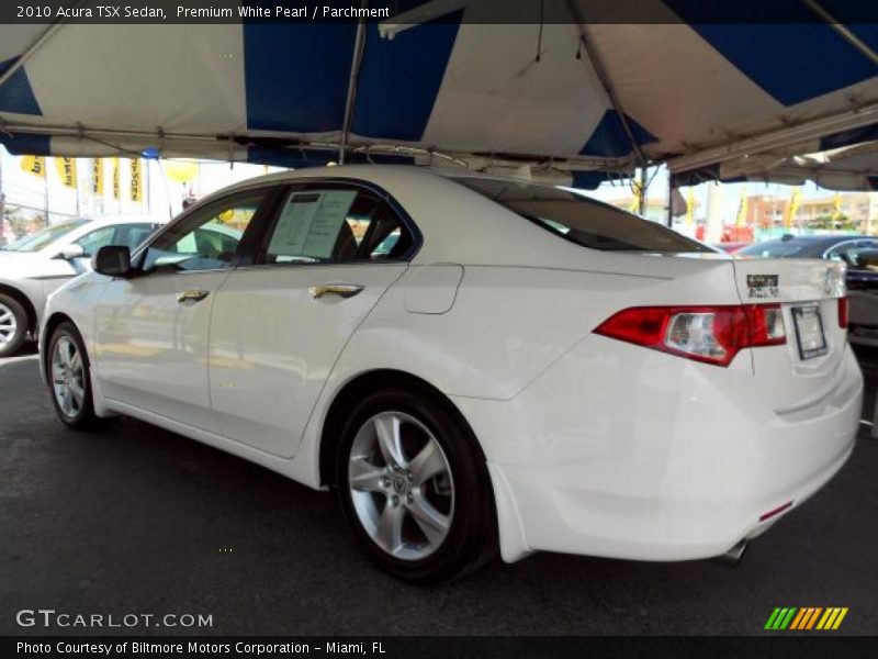 Premium White Pearl / Parchment 2010 Acura TSX Sedan