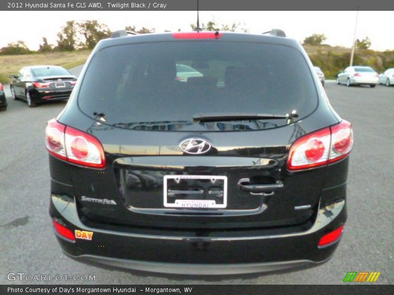 Twilight Black / Gray 2012 Hyundai Santa Fe GLS AWD
