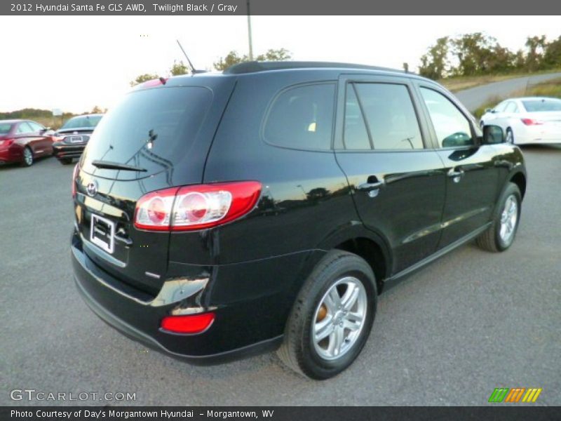 Twilight Black / Gray 2012 Hyundai Santa Fe GLS AWD