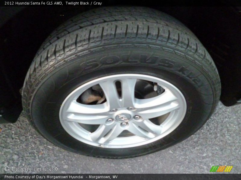 Twilight Black / Gray 2012 Hyundai Santa Fe GLS AWD