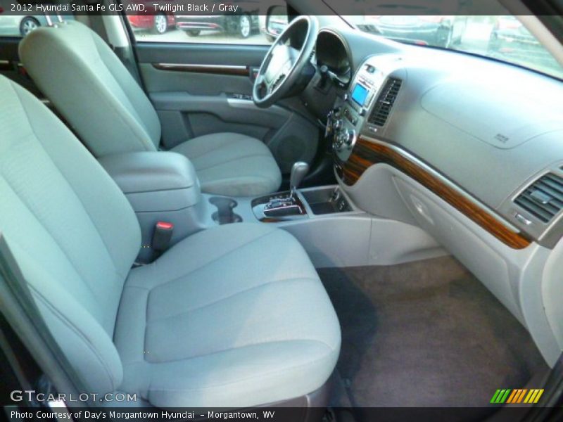 Twilight Black / Gray 2012 Hyundai Santa Fe GLS AWD