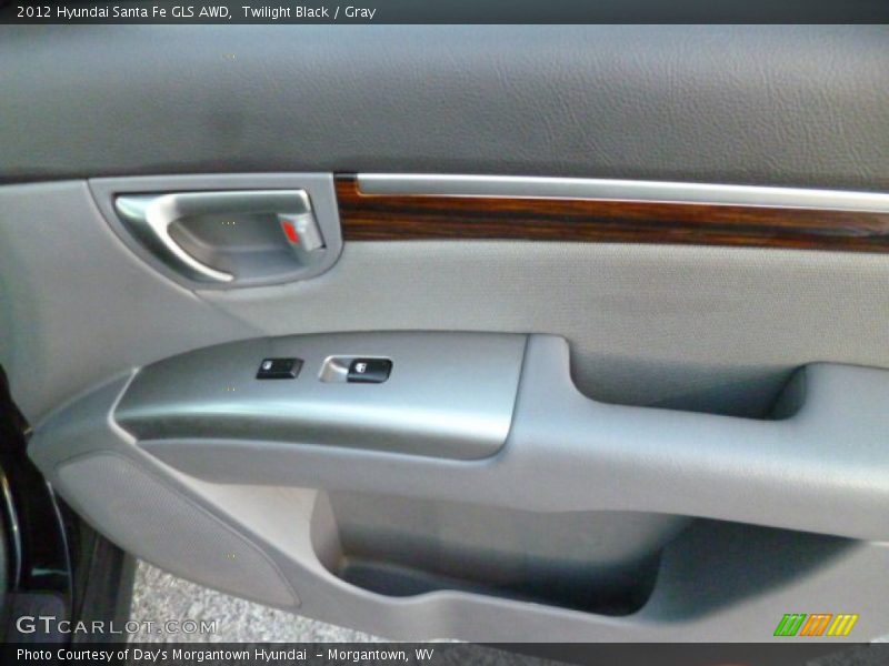 Twilight Black / Gray 2012 Hyundai Santa Fe GLS AWD