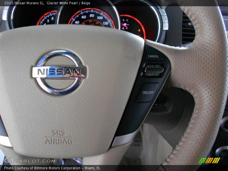 Glacier White Pearl / Beige 2010 Nissan Murano SL