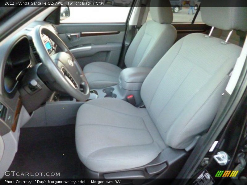 Twilight Black / Gray 2012 Hyundai Santa Fe GLS AWD