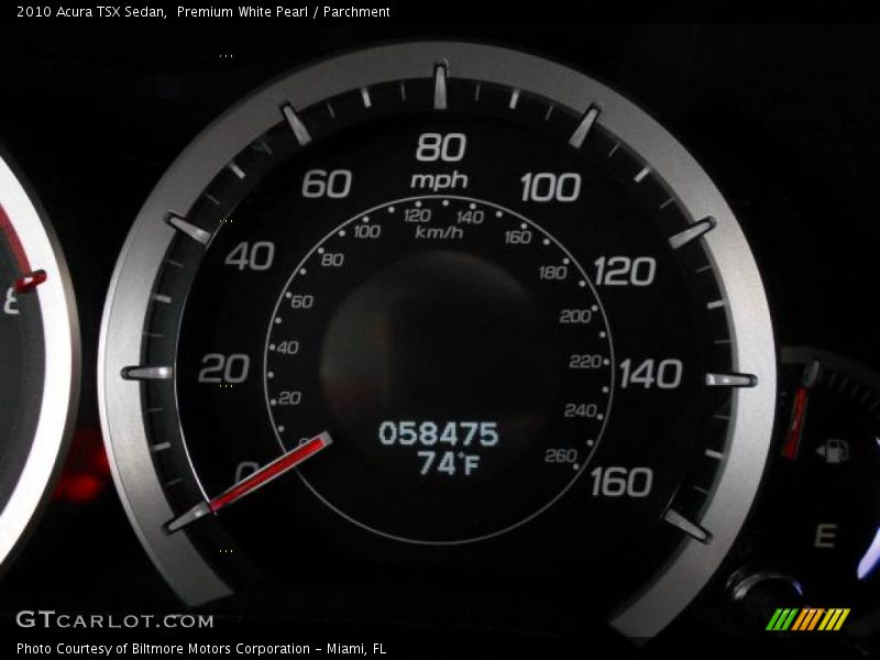 Premium White Pearl / Parchment 2010 Acura TSX Sedan