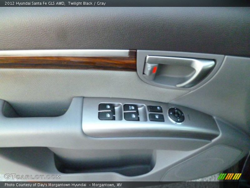 Twilight Black / Gray 2012 Hyundai Santa Fe GLS AWD