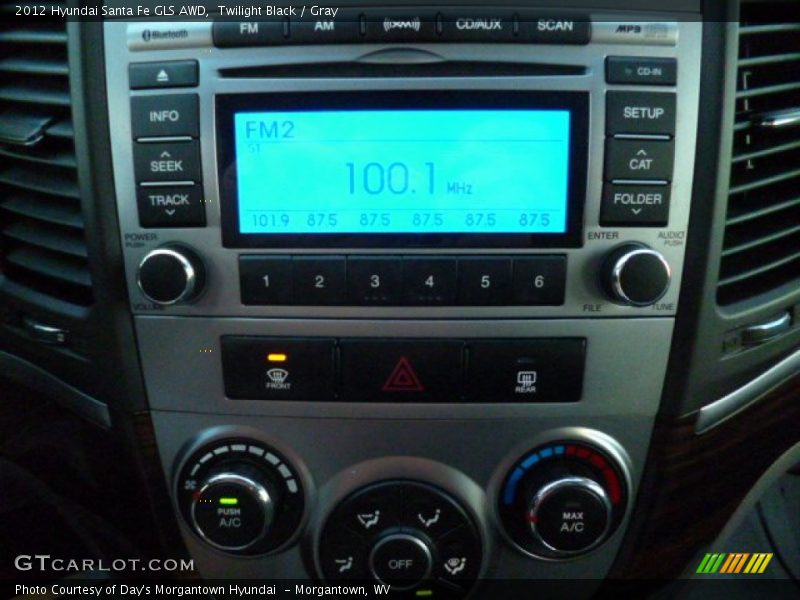Twilight Black / Gray 2012 Hyundai Santa Fe GLS AWD