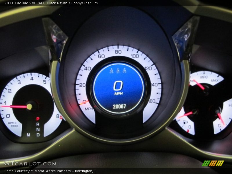 Black Raven / Ebony/Titanium 2011 Cadillac SRX FWD