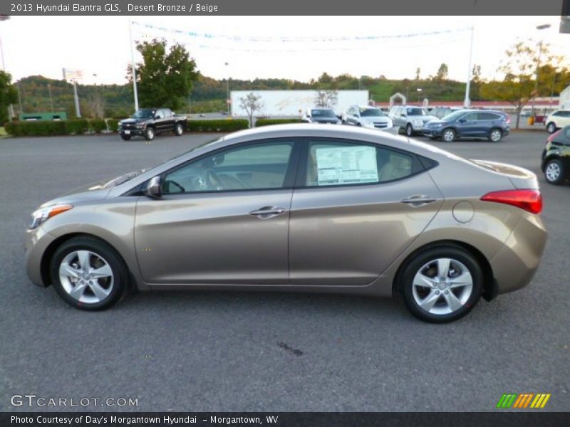 Desert Bronze / Beige 2013 Hyundai Elantra GLS