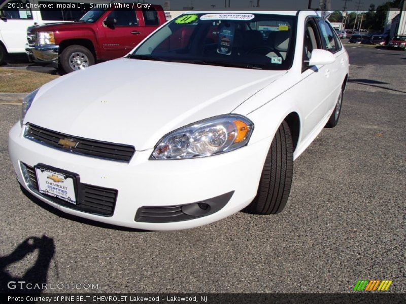Summit White / Gray 2011 Chevrolet Impala LT