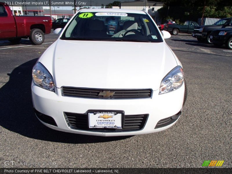 Summit White / Gray 2011 Chevrolet Impala LT