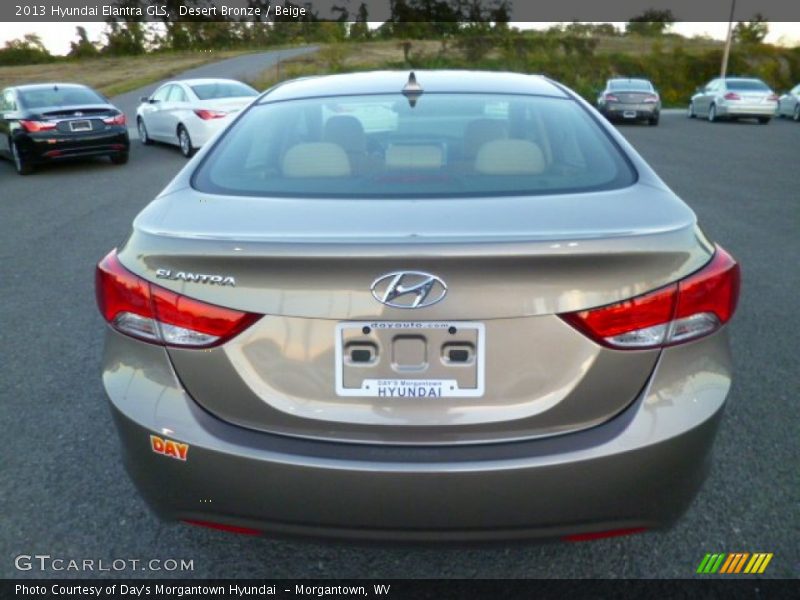 Desert Bronze / Beige 2013 Hyundai Elantra GLS