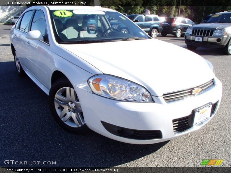 Summit White / Gray 2011 Chevrolet Impala LT