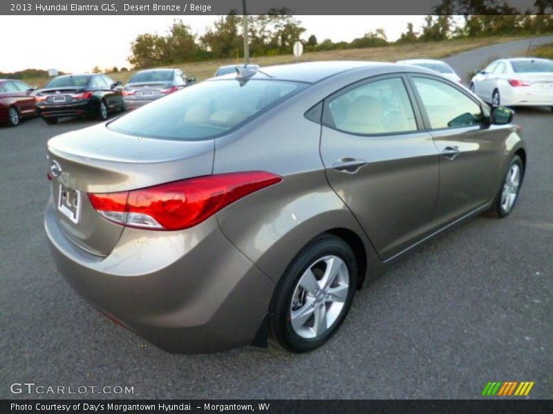 Desert Bronze / Beige 2013 Hyundai Elantra GLS