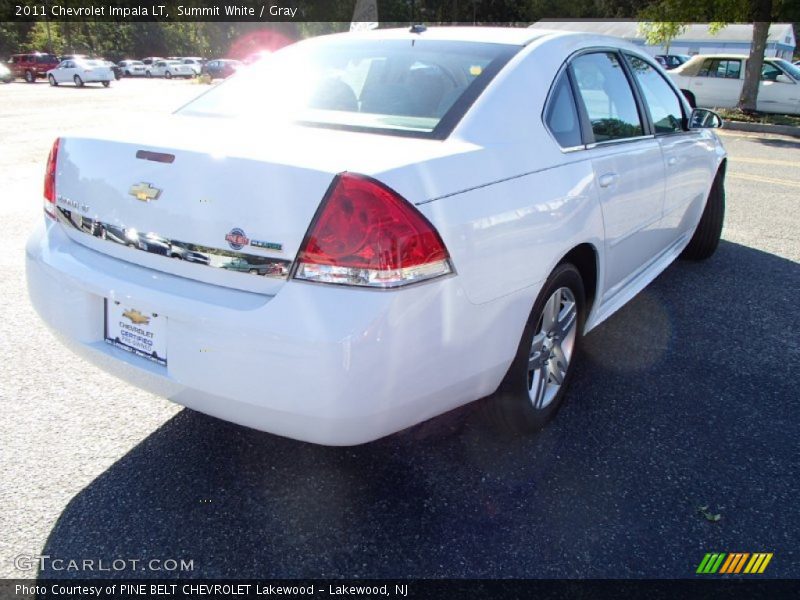 Summit White / Gray 2011 Chevrolet Impala LT
