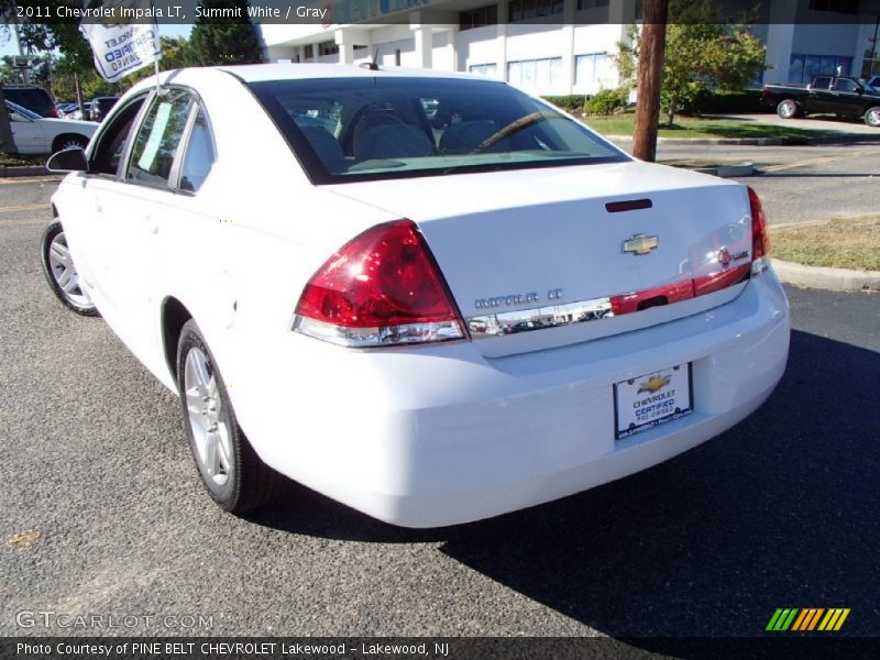 Summit White / Gray 2011 Chevrolet Impala LT