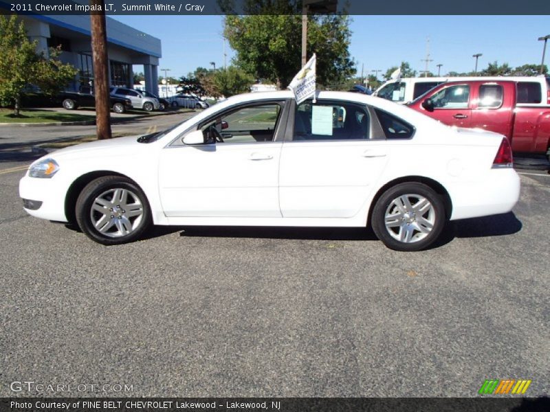 Summit White / Gray 2011 Chevrolet Impala LT