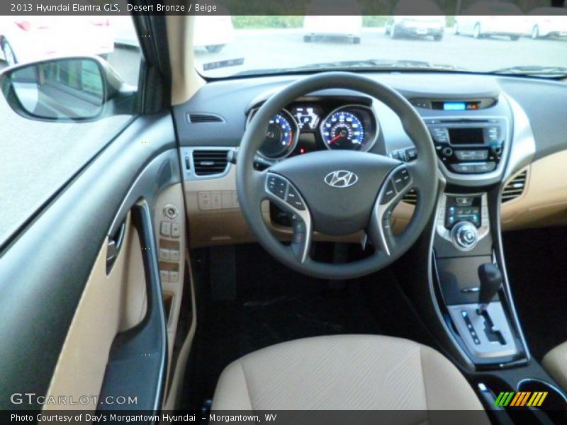 Desert Bronze / Beige 2013 Hyundai Elantra GLS