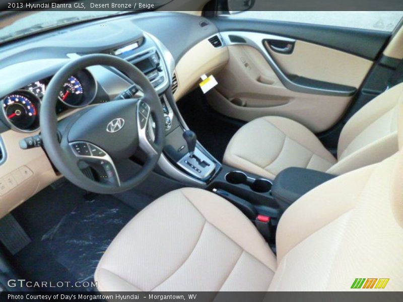 Desert Bronze / Beige 2013 Hyundai Elantra GLS
