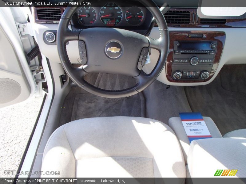 Summit White / Gray 2011 Chevrolet Impala LT