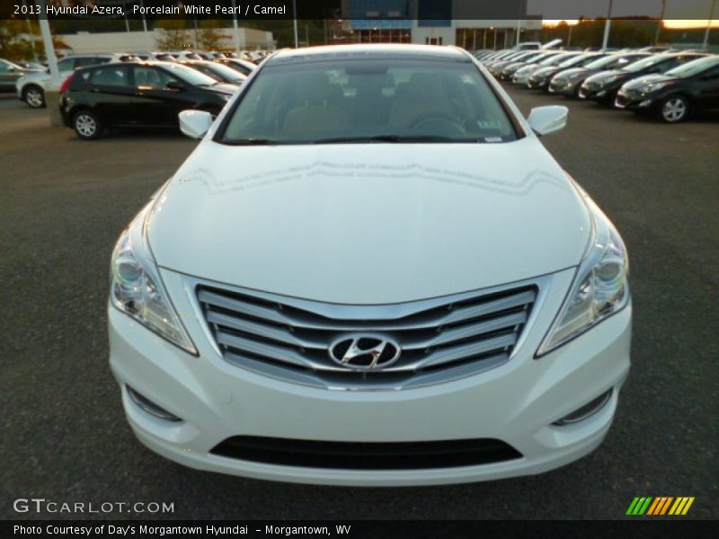 Porcelain White Pearl / Camel 2013 Hyundai Azera