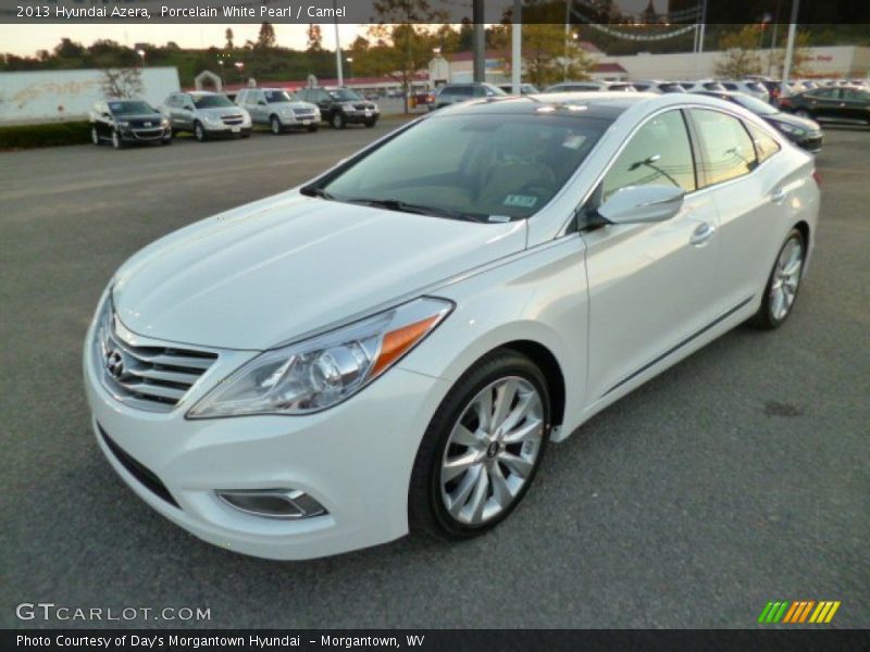 Porcelain White Pearl / Camel 2013 Hyundai Azera