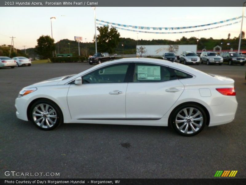 Porcelain White Pearl / Camel 2013 Hyundai Azera