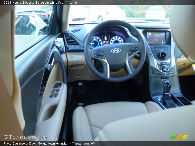 Porcelain White Pearl / Camel 2013 Hyundai Azera