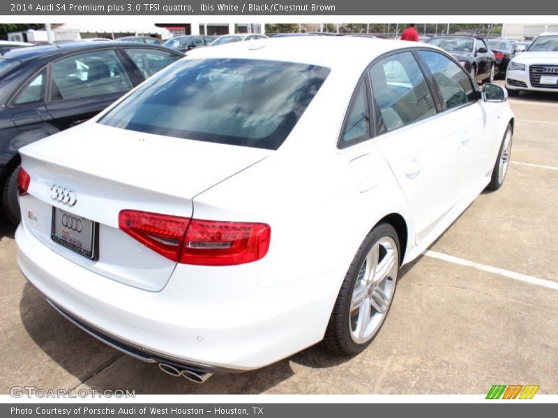 Ibis White / Black/Chestnut Brown 2014 Audi S4 Premium plus 3.0 TFSI quattro