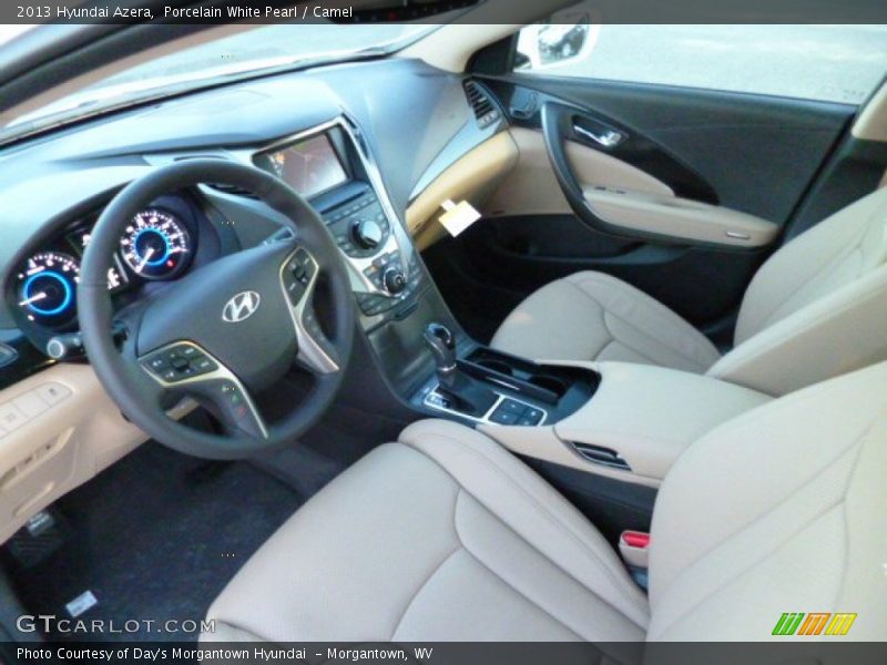 Porcelain White Pearl / Camel 2013 Hyundai Azera