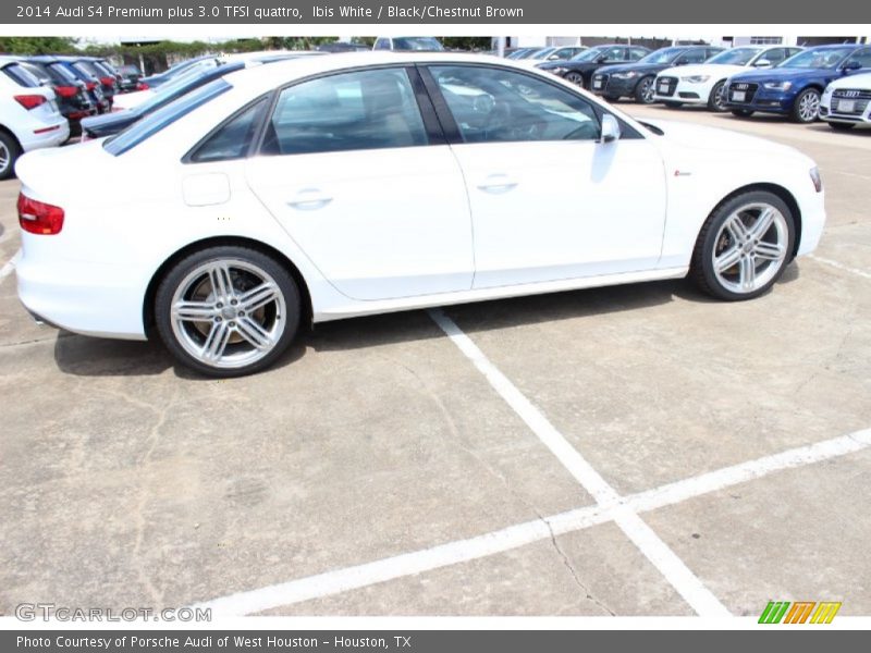 Ibis White / Black/Chestnut Brown 2014 Audi S4 Premium plus 3.0 TFSI quattro