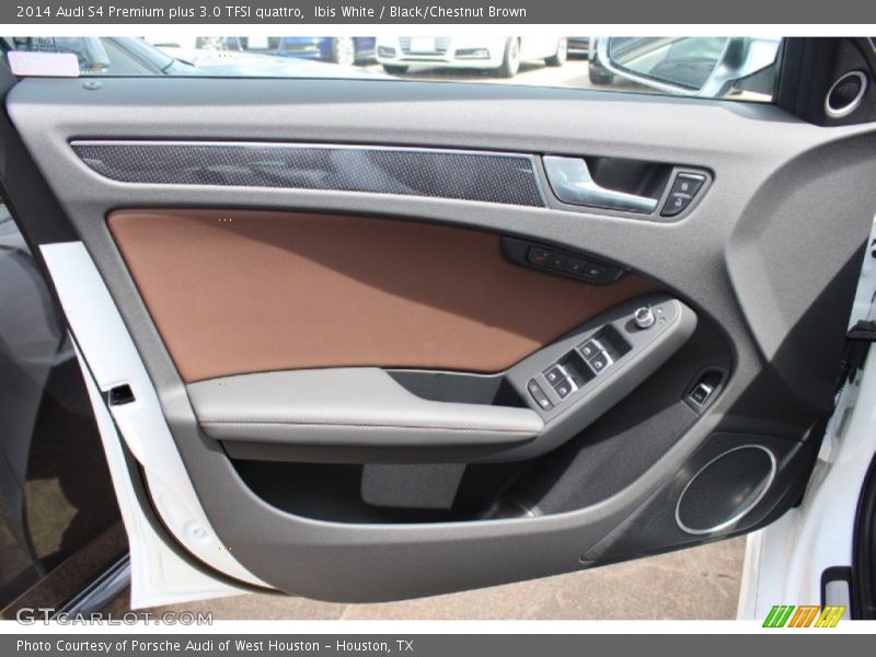 Ibis White / Black/Chestnut Brown 2014 Audi S4 Premium plus 3.0 TFSI quattro