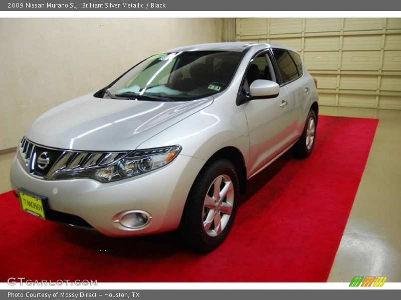 Brilliant Silver Metallic / Black 2009 Nissan Murano SL