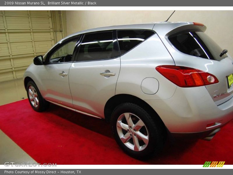 Brilliant Silver Metallic / Black 2009 Nissan Murano SL