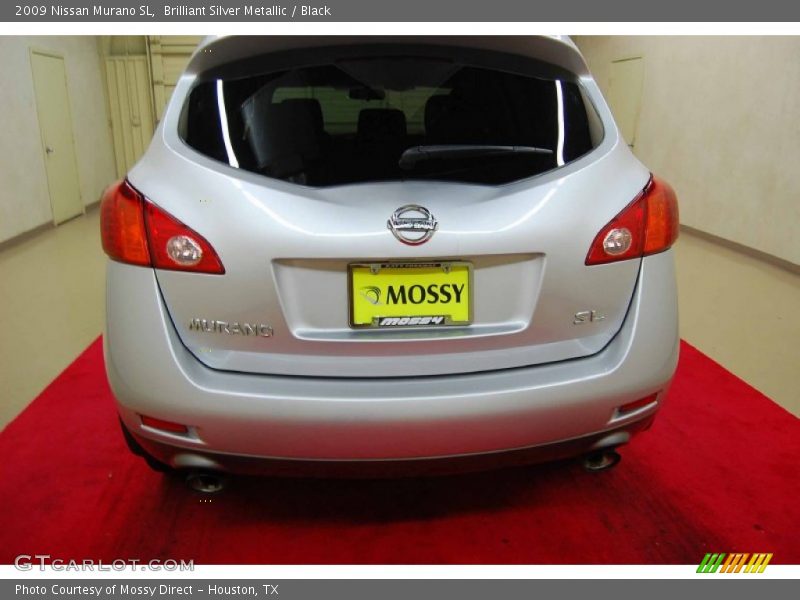 Brilliant Silver Metallic / Black 2009 Nissan Murano SL