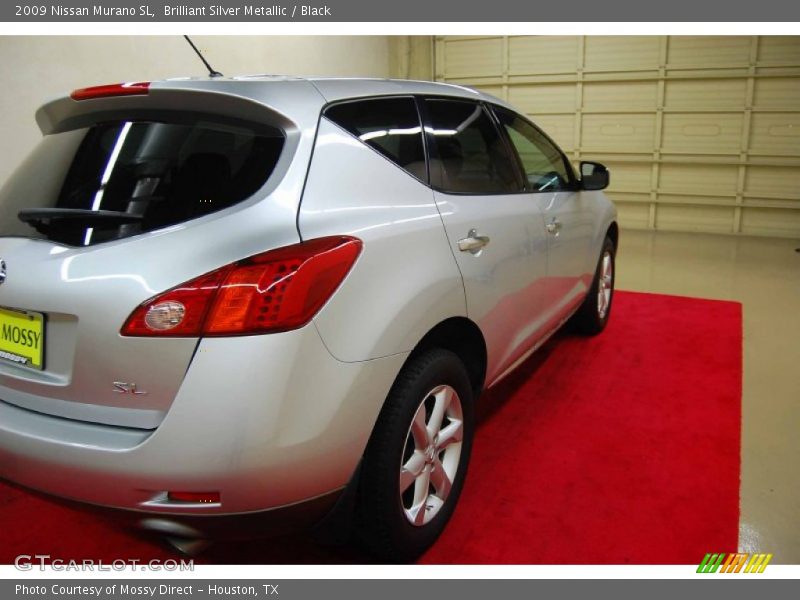 Brilliant Silver Metallic / Black 2009 Nissan Murano SL
