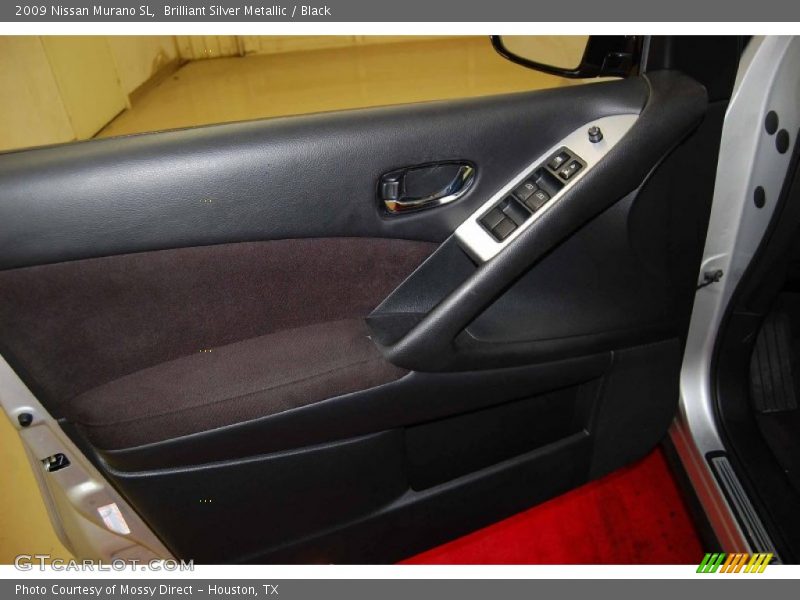 Brilliant Silver Metallic / Black 2009 Nissan Murano SL