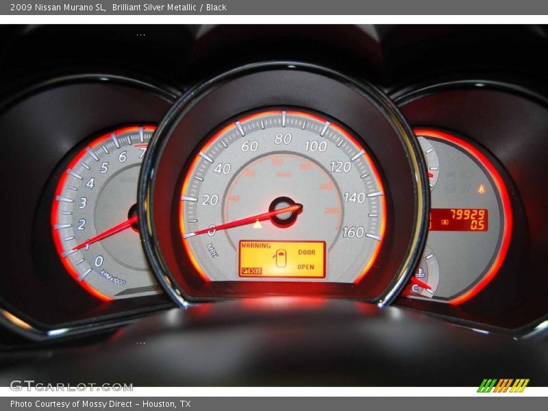 Brilliant Silver Metallic / Black 2009 Nissan Murano SL