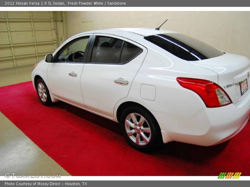 Fresh Powder White / Sandstone 2012 Nissan Versa 1.6 SL Sedan