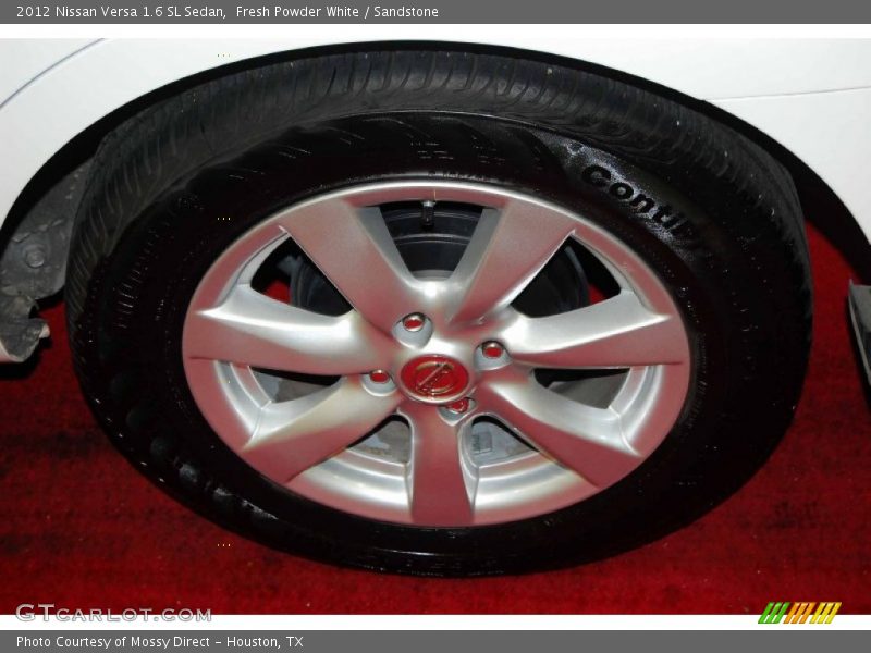Fresh Powder White / Sandstone 2012 Nissan Versa 1.6 SL Sedan